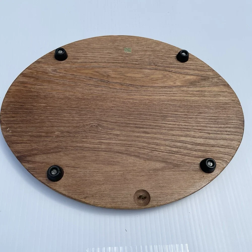 Vintage Serving Bundle Chip Dip Set Tea Cup Saucer Wood Trivet Kitchen Decor